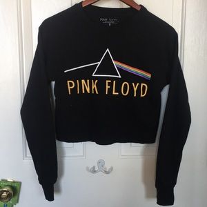 Pink Floyd Long Sleeve Crop Top